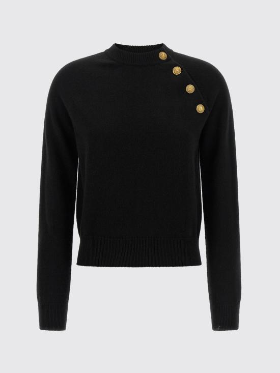 26FW 발망 스웨터 HF1KA130KI87 0PA Black - BALMAIN