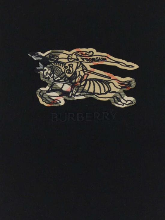 26FW 버버리 EKD 체크 코튼 티셔츠 8116164 Black - BURBERRY