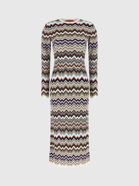 26FW 미소니 롱 원피스 DS26WG28BK01KO SMSPL Navy - MISSONI