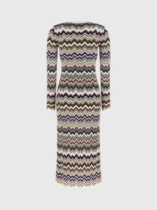 26FW 미소니 롱 원피스 DS26WG28BK01KO SMSPL Navy - MISSONI