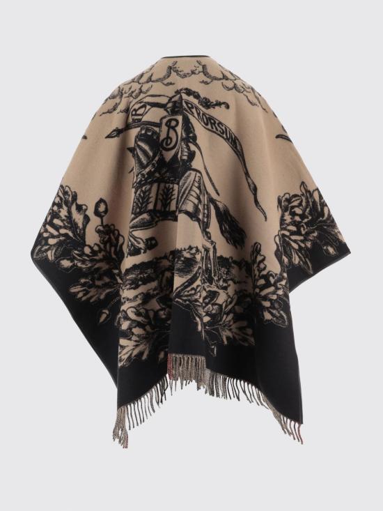 26FW 버버리 EKD 리버시블 체크 울 케이프 8074875 Beige - BURBERRY