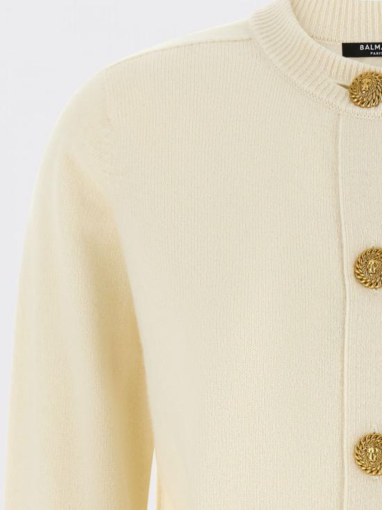 26FW 발망 가디건 HF1KL917KI87 0KA White - BALMAIN