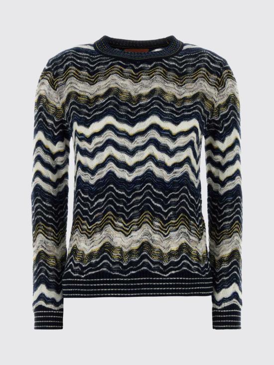 26FW 미소니 스웨터 DS26WN0WBK01KL S72RK Navy - MISSONI