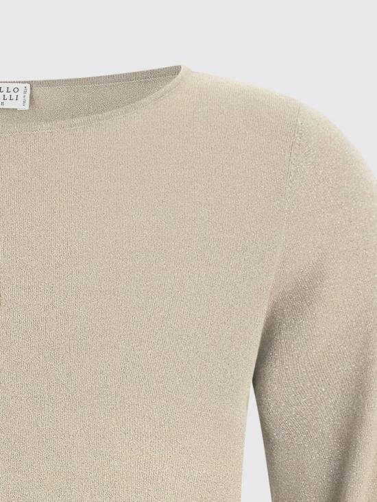 26FW 브루넬로 쿠치넬리 스파클링 캐시미어 실크 스웨터 M41800008 C077 Beige - BRUNELLO CUCINELLI