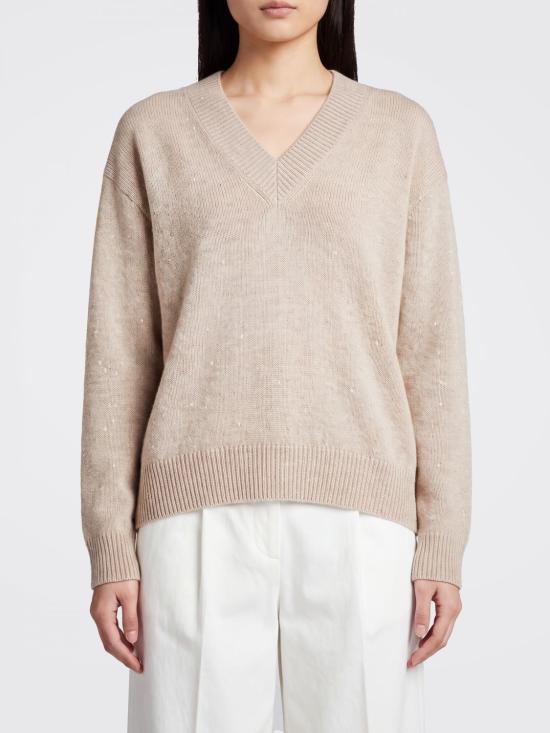 26FW 브루넬로 쿠치넬리 스웨터 M73540802 C9731 Beige
