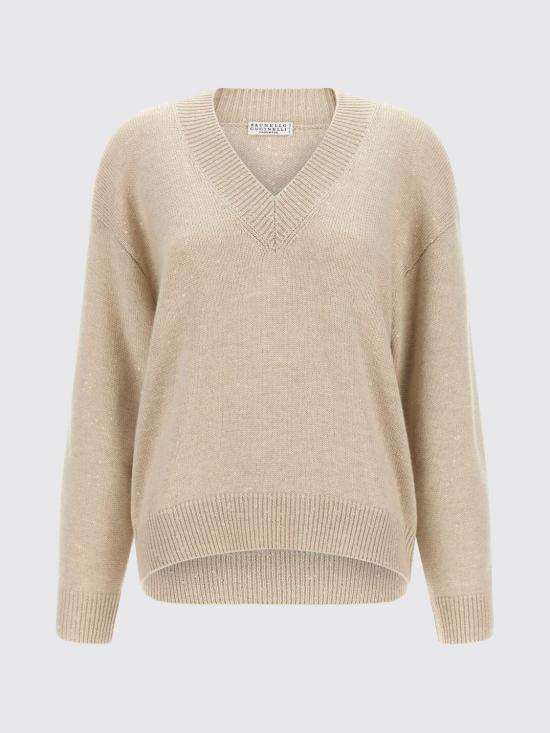 26FW 브루넬로 쿠치넬리 스웨터 M73540802 C9731 Beige - BRUNELLO CUCINELLI