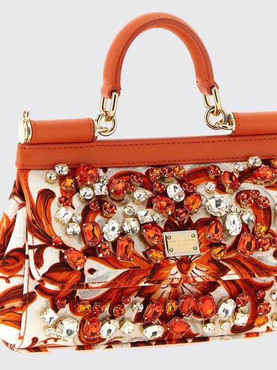 26FW 돌체앤가바나 SICILY 시실리 스몰 핸드백 BB7116B0815 IH3TN Orange - DOLCE & GABBANA