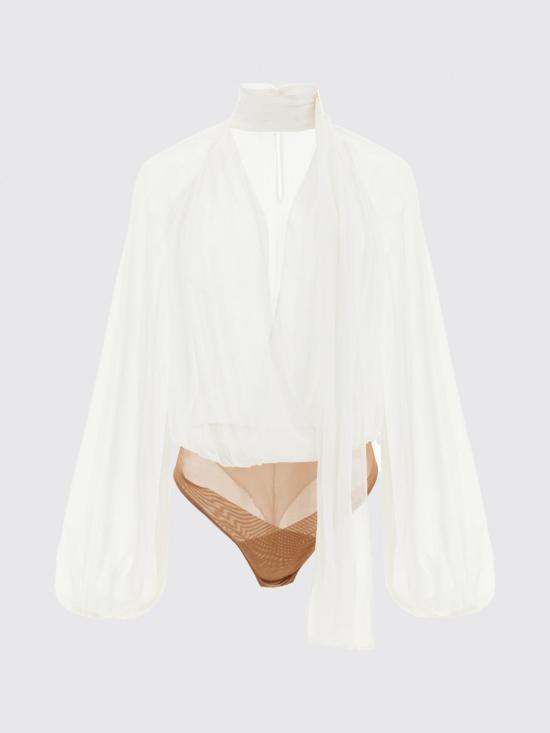26FW 엘리자베타프랜치 탑 CB00566E2 360 White - ELISABETTA FRANCHI