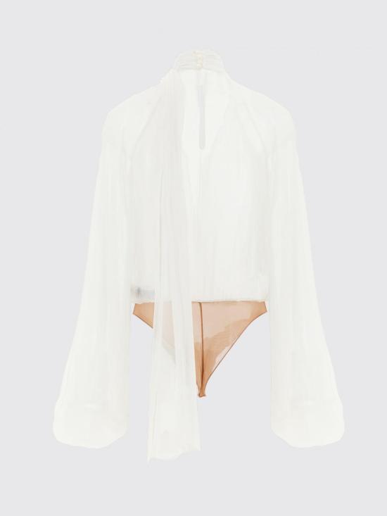 26FW 엘리자베타프랜치 탑 CB00566E2 360 White - ELISABETTA FRANCHI