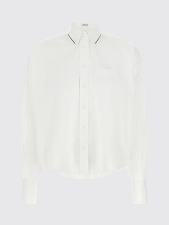 26FW 브루넬로 쿠치넬리 셔츠 MH772M1O16 C159 White - BRUNELLO CUCINELLI