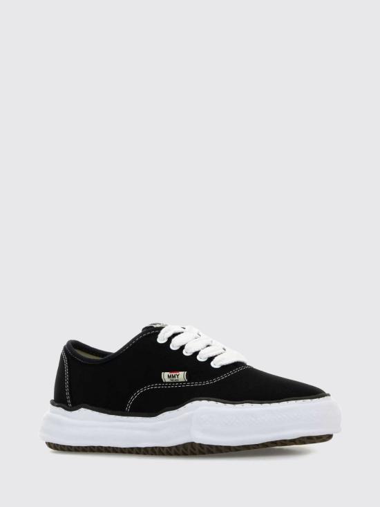 26FW 메종 미하라 야스히로 베이커 OG 솔 캔버스 로우 컷 A02FW704 Black - MAISON MIHARA YASUHIRO