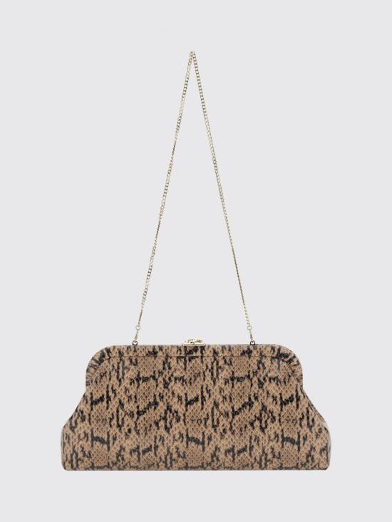 26FW 지미추 클러치/파우치 SKYLARKCZ CHAILIGHTGOLD Brown