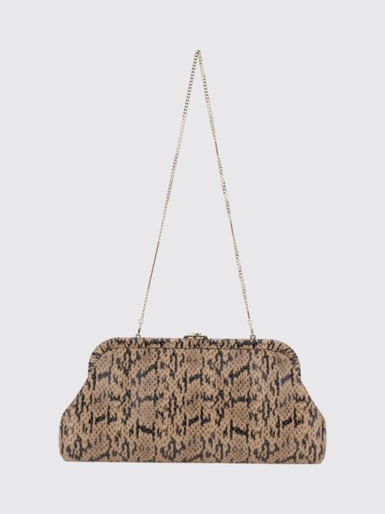 26FW 지미추 클러치/파우치 SKYLARKCZ CHAILIGHTGOLD Brown - JIMMY CHOO