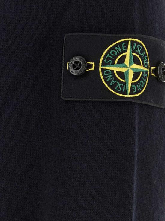 26FW 스톤 아일랜드 와펜 패치 니트 5100018S00B4 V0020 Navy - STONE ISLAND