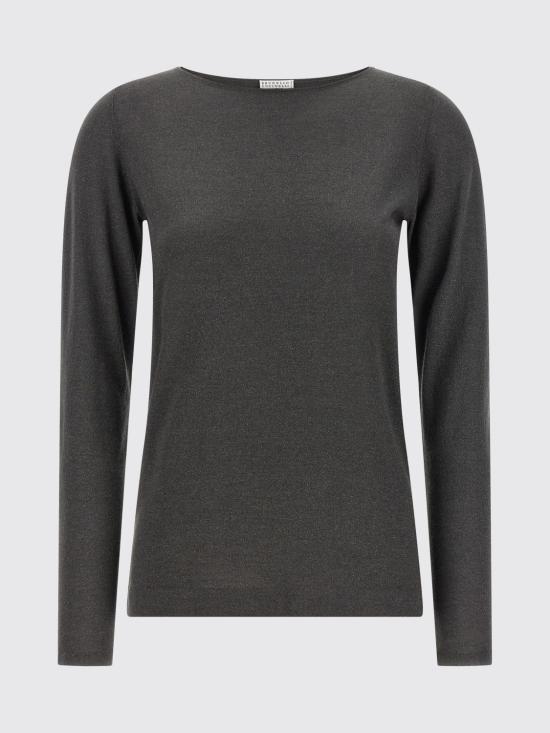 26FW 브루넬로 쿠치넬리 스파클링 캐시미어 실크 스웨터 M41800008 C079 Grey - BRUNELLO CUCINELLI