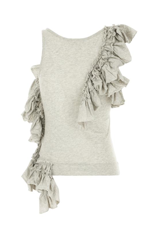 26SS 드리스 반 노튼 의류 2610111413606 813 GREY MELANGE - DRIES VAN NOTEN