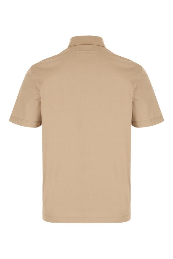 26SS 에르메네질도제냐 폴로 티셔츠 H794UH348A3 N03 Beige - ERMENEGILDO ZEGNA