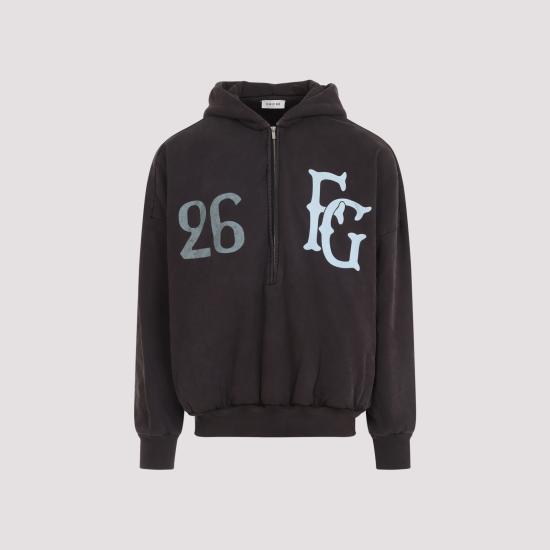 26SS 피어오브갓 후드 티셔츠 FG9M12 9945BHF 204 DARK BROWN DOM - FEAR OF GOD