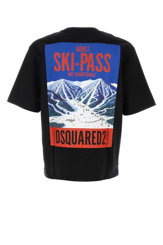 26FW 디스퀘어드2 반팔 티셔츠 S71GD1671D20106 900 Black - DSQUARED2