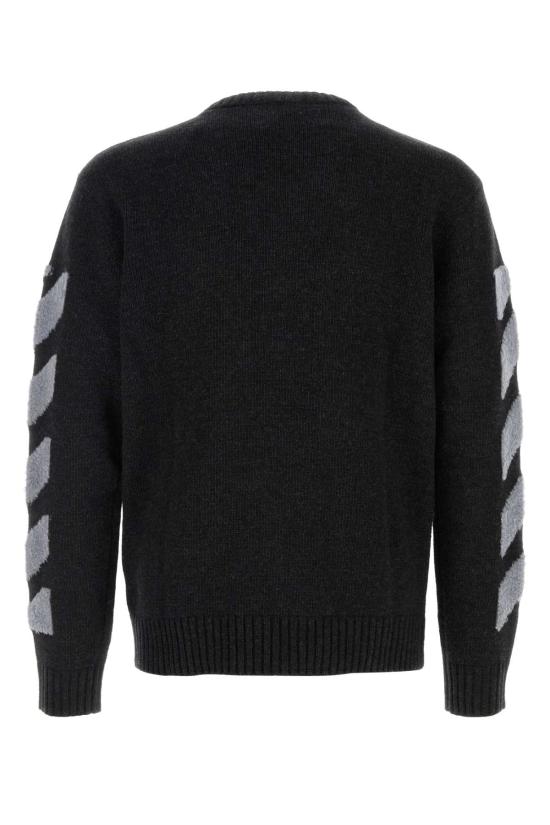 26FW 오프화이트 스웨터 44MHE087F26K002010 ANTRACITE Black - OFF WHITE