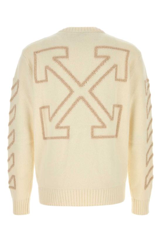 26FW 오프화이트 스웨터 44MHE087F26K001110 CREAM Yellow - OFF WHITE