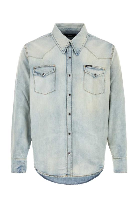 26FW 아미리 데님 셔츠 AM426SH047 SNOWINDIGO Light Blue