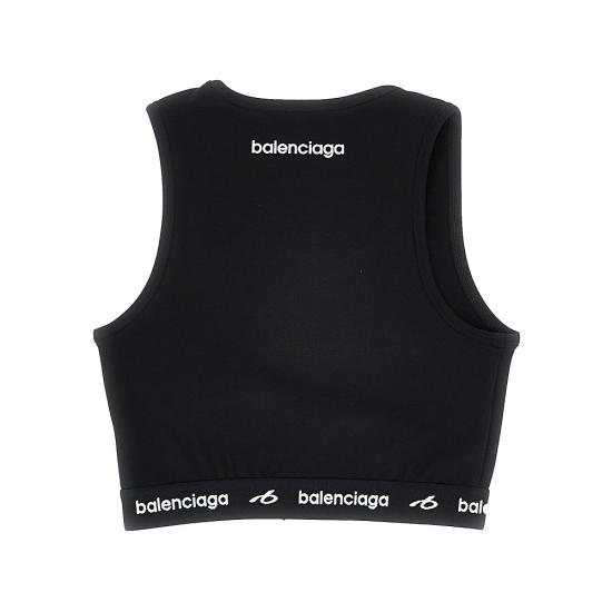 26FW 발렌시아가 탑 A0023QTUVN7 Black