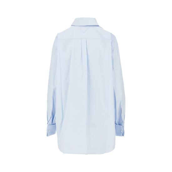 26FW 프라다 오버사이즈 포플린 셔츠 P470JRSOOO1XV2 Blue - PRADA