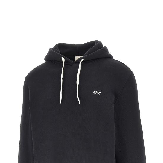 26FW 오트리 로고 후드 티셔츠 HOPM002K Black - AUTRY