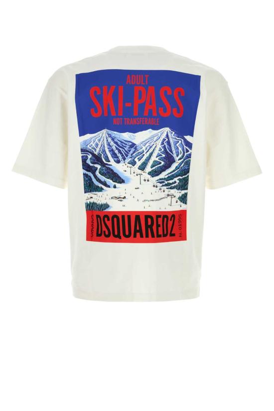 26FW 디스퀘어드2 반팔 티셔츠 S71GD1671D20106 100 White - DSQUARED2