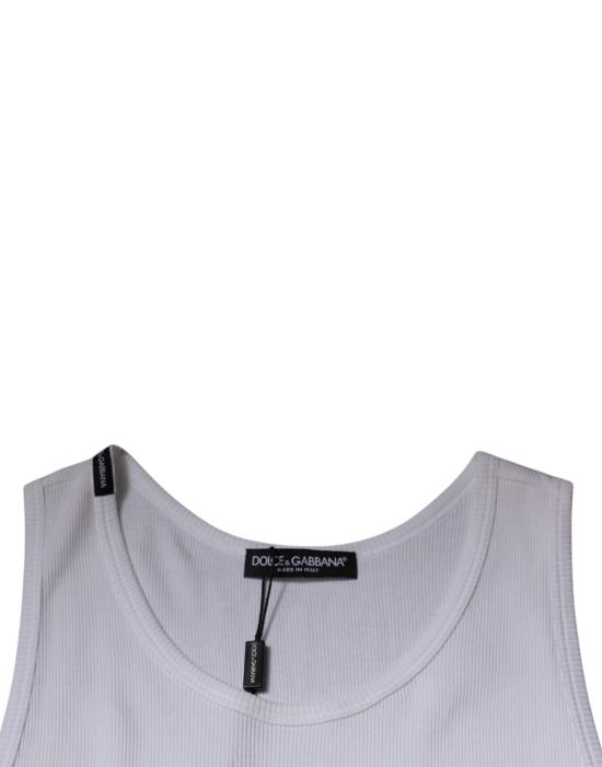  돌체앤가바나 민소매 티셔츠 TSH87498 WHITE - DOLCE & GABBANA