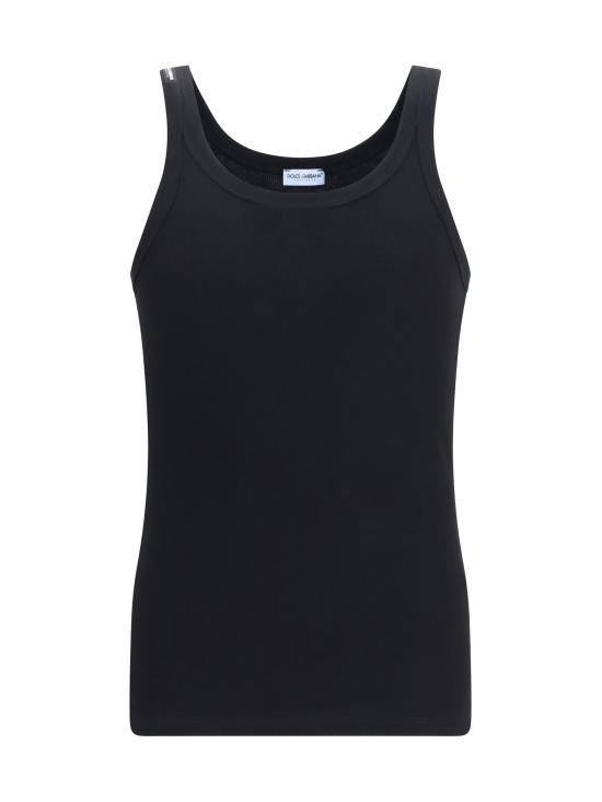 26SS 돌체앤가바나 민소매 티셔츠 M8C19JONN96 N0000 BLACK