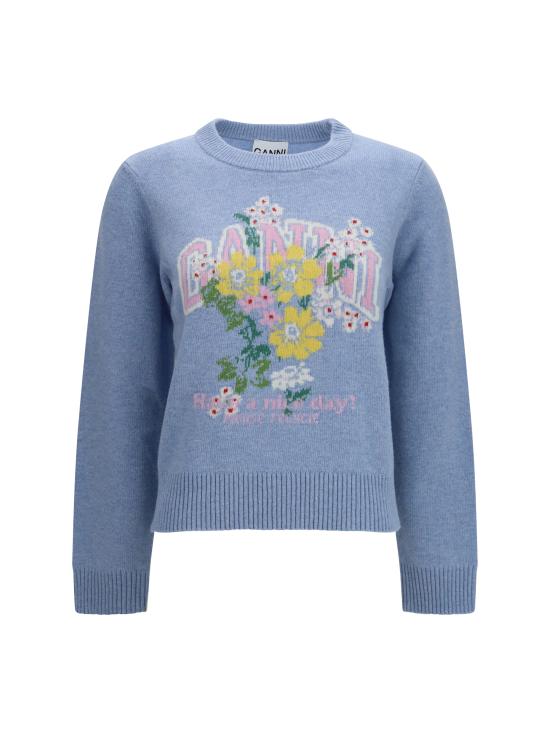 26FW 가니 스웨터 A1150059 ZXF LIGHT BLUE