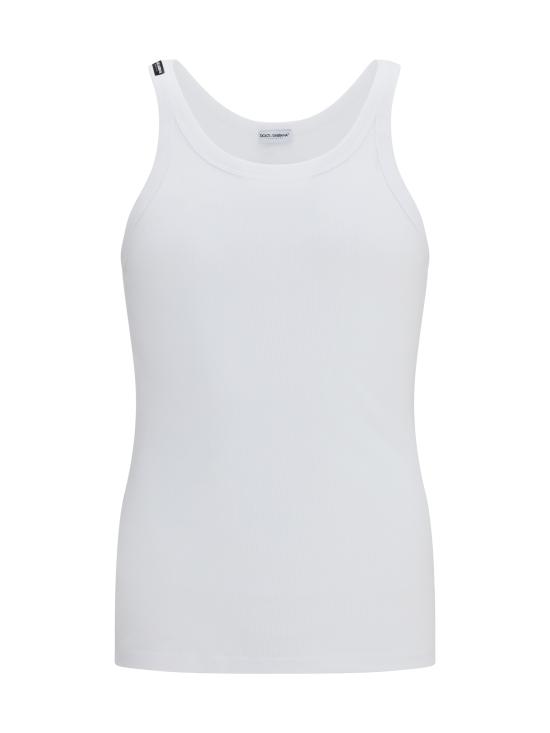 26SS 돌체앤가바나 민소매 티셔츠 M8C19JONN96 W0800 WHITE