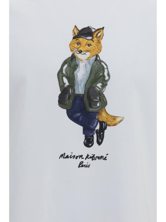 26FW 메종키츠네 반팔 티셔츠 MRMJT22KJ7025 P100 WHITE - MAISON KITSUNE