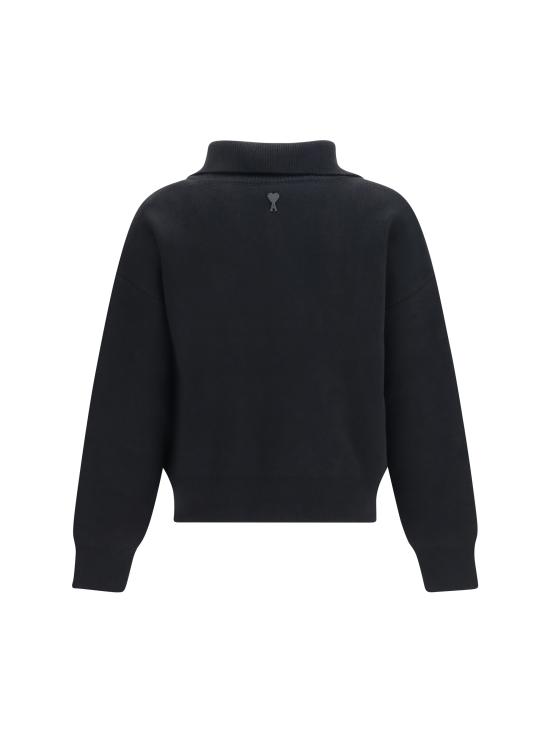 26FW 아미 스웨터 UKS885KN0192 001 BLACK - AMI