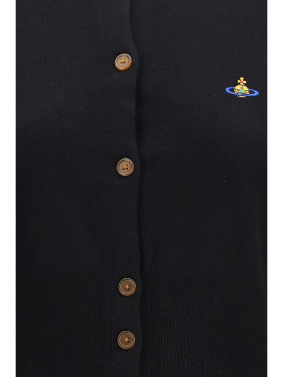 26FW 비비안웨스트우드 베아 크롭드 가디건 1803002UY005E N401 BLACK - VIVIENNE WESTWOOD