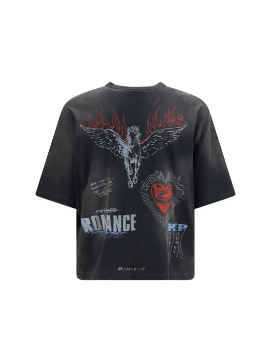 26FW 리프레젠트 반팔 티셔츠 MLM3626 WASHEDBLAC BLACK - REPRESENT