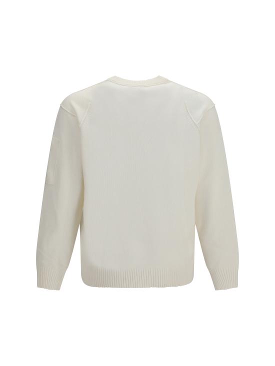 26FW 씨피 컴퍼니 램스울 GRS 크루넥 렌즈 스웨터 RFCMKN707A110149A 103 WHITE - C.P. COMPANY