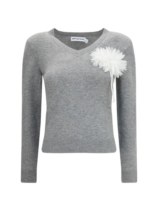 26FW 셀프 포트레이트 스웨터 AW26149TAGR GREY