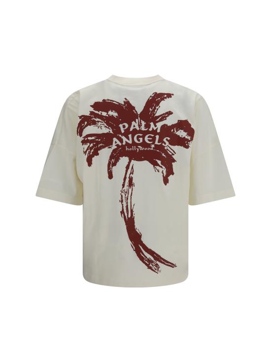 26FW 팜앤젤스 반팔 티셔츠 PAMAA005JR003 0325 CREAM - PALM ANGELS