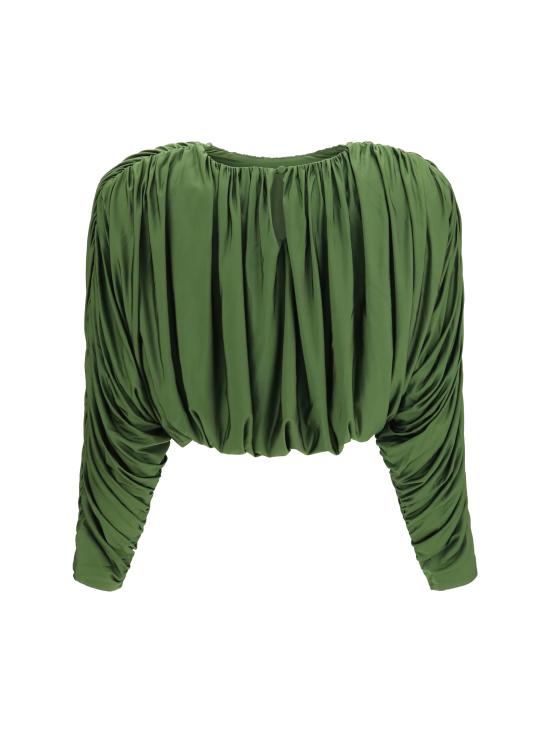 26FW 셀프 포트레이트 긴팔 티셔츠 AW26009TAG GREEN - SELF PORTRAIT