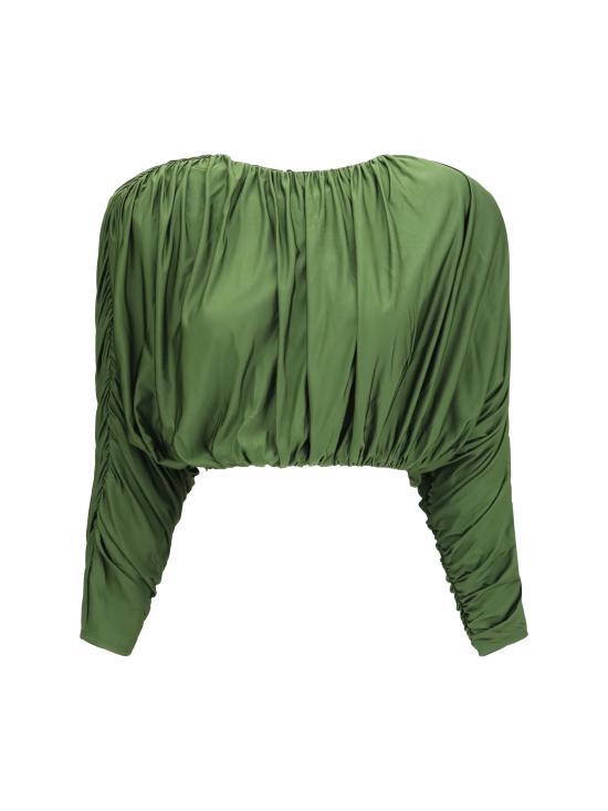 26FW 셀프 포트레이트 긴팔 티셔츠 AW26009TAG GREEN