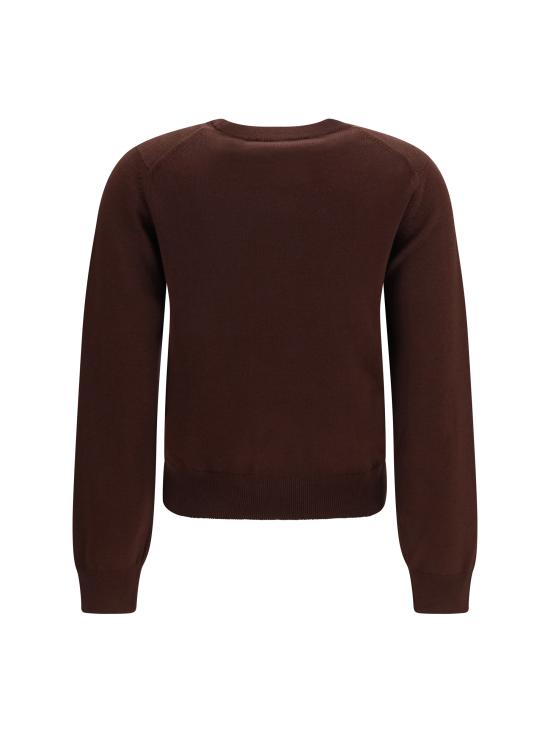 26FW 메종키츠네 베이비 폭스 메리노 레귤러 점퍼 PW00801KT1181 0553 BROWN - MAISON KITSUNE