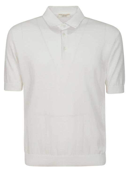 26SS 필리포 드 로렌티스 폴로 티셔츠 PL1MC CR14R 001 WHITE OPTIC