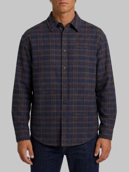 26FW 오프화이트 긴팔 셔츠 OMES01FF26 BLUE