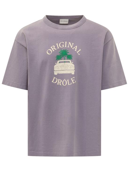 26FW 드롤드무슈 반팔 티셔츠 MTS350CO248 LI LILAC