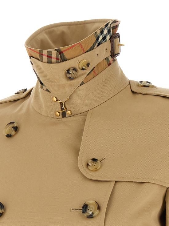 26FW 버버리 미드 렝스 켄싱턴 헤리티지 트렌치 코트 8117243HONEY Beige - BURBERRY