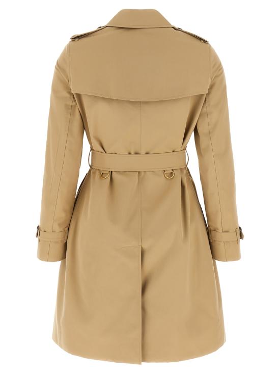 26FW 버버리 미드 렝스 켄싱턴 헤리티지 트렌치 코트 8117243HONEY Beige - BURBERRY