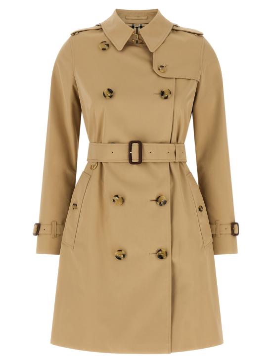 26FW 버버리 미드 렝스 켄싱턴 헤리티지 트렌치 코트 8117243HONEY Beige